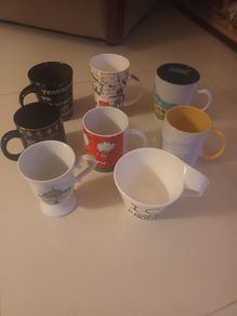 Mugs/Greece/Wales/London/Dubrovnik/Edinburgh/Malta/France 8euro EACH