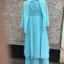 Vintage Chiffon (I think ) lined long  dress Image 3