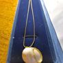 Vintage Shell Pendant and Necklace Image 7