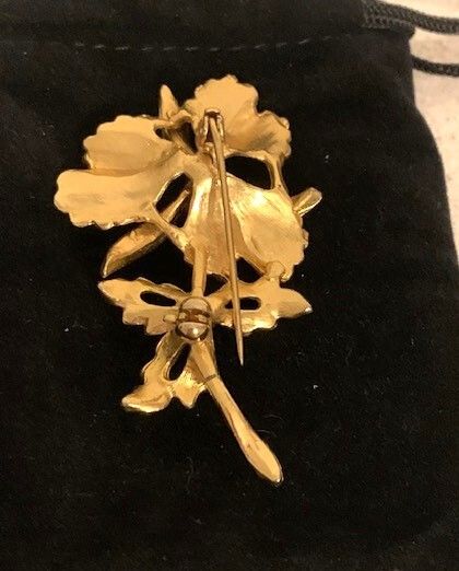 Mid Century Orchid Brooch
