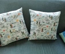 New Japanese print bespoke cushions