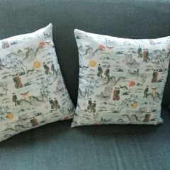 New Japanese print bespoke cushions