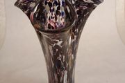 Vintage Murano Confetti Handkerchief Glass Vase