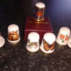 Caverswall fine bone china thimbles