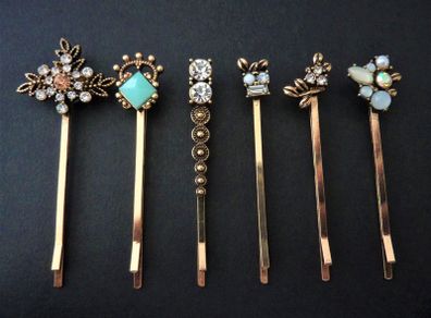 Set of 6 Hair Accessories Bobby Pins