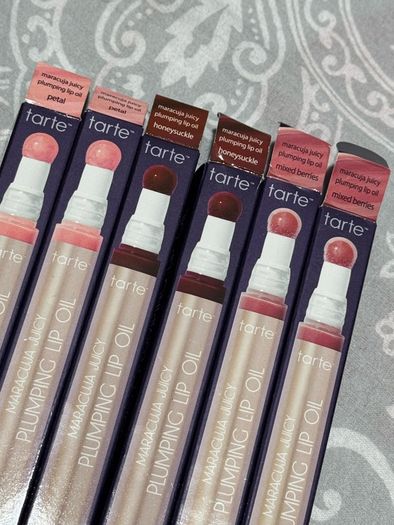 Tarte maracuja juicy plumping lip oil BNIB