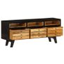 TV Cabinet Solid Mango Wood 120x30x50 cm Image 4