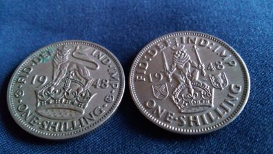 1948 Shillings. Scottish & English.