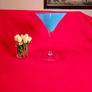 Large Handmade in Poland Martini Vase  Azure Blue 34 cm Tall Centerpiece Image 3