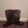 Size 7 long black boots Image 2