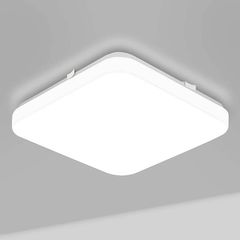 Ceiling Lights 24W, 2500lm Super Bright Square LED Ceiling Light, Daylight White 5000K, Light Fittings Ceilings for Office, Living Room, Bedroom, Kitchen, Hall, Porch and More, 30x30cm (FREE POSTAGE)
