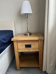 Bedside locker - solid oak