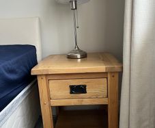 Bedside locker - solid oak