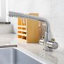 Kitchen Sink Mixer Tap Swivel Spout Twin Handles Durable Monobloc Image 2