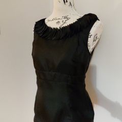 BNWT Size 10 petite Black Pure Silk Top