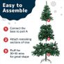 Christmas Decorations - 6ft/72inch Artificial Canadian Fir Full Bodied Pop-up Christmas Tree w/1200 Tips, Perfect Christmas Trees with Metal Stand for Home & Office, Compact and Easy to Store Image 5