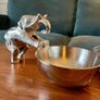 Quirky Silver Aluminium Elephant Themed Bowl Image 7