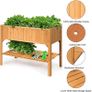 Raised Bed With Shelf, Long Lasting Pine Image 6