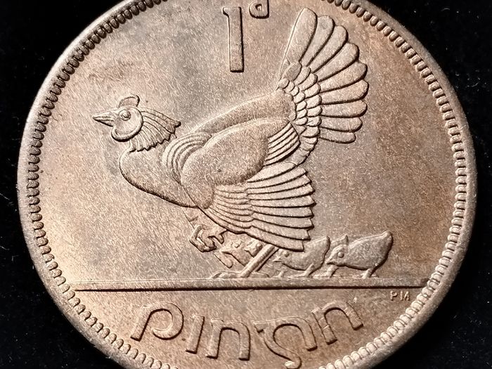 Ireland - 1946 - Penny - Unc Toned - Km.11 - [2004]