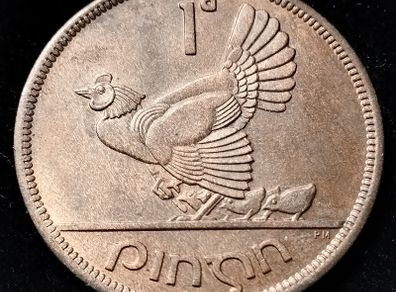 Ireland - 1946 - Penny - Unc Toned - Km.11 - [2004]