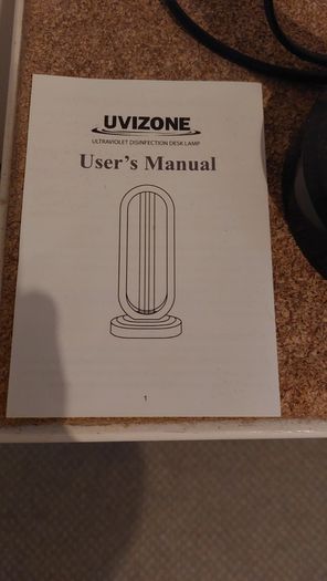 Ultraviolet disinfection Desk Lamp