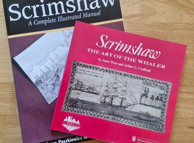 Scrimshaw the art of the Whaler + Scrimshaw illustrated Manual