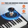 88 Key Fully Weighted Digital Piano Dual Keyboard Mode Cabinet Bracket Bench Image 2