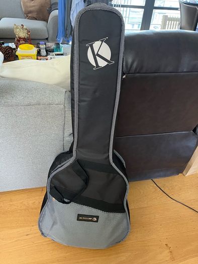 Electric acoustic left handed guitar