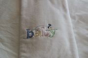 Beautiful White Baby Blanket - Unisex