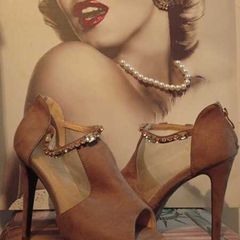 Tan High Heels Size 7