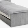Single bed frame with mattress and storage Image 3