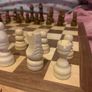 Boxed wooden chess board, prices and checkers set Image 7