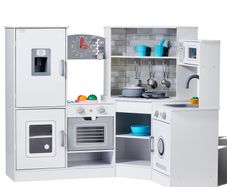 Kitchen Playset Kids Pretend Cooking Play Toy 24 Piece Accessories