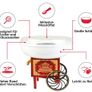 Candy Floss Machine for Home, for Children's Birthday Parties, Red/White Image 2