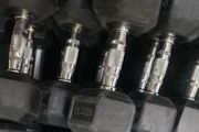 115kg rubber hex dumbbells