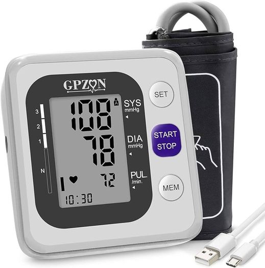 NEW SALE | Blood Pressure Monitor Upper Arm Digital BP Monitor with Large Cuff Fully Automatic Irregular Heartbeat & Pulse Rate Monitoring Meter,Adjustable Cuff 22-40cm, 2X120 Memory