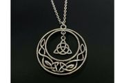 Silver Irish Knot Necklace - nice gift