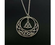 Silver Irish Knot Necklace - nice gift