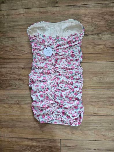 More To Come Strapless Floral Dress