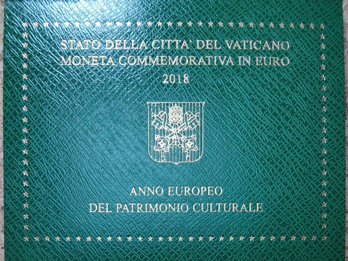 Vatican 2 Euro Brilliant Uncirculated Coin 2018 - European Year of Cultural Heritage