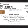 1998 Isle of Man UK2/ 21 units Opening Ceremony - Steam Locomotive (Siemens - S30 (Module 34)) Phone Card Image 2