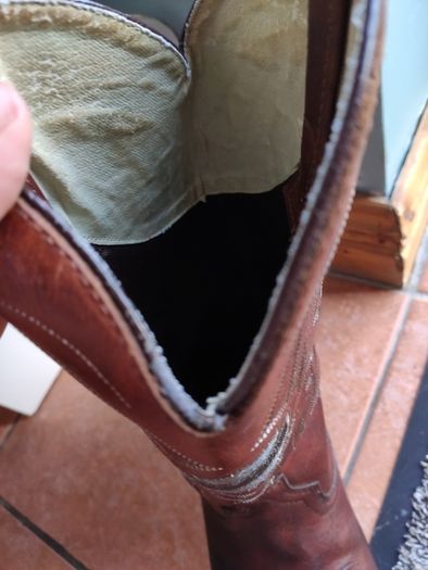 RARE Vintage Harley-Davidson Brown Leather Cowboy Boots Men's Size UK 10