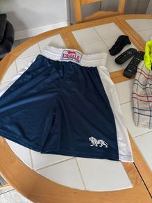 boxing gear navy shorts