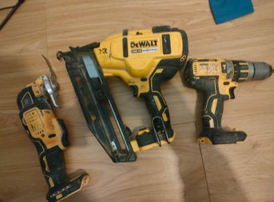 Dewalt xr pin gun , Dewalt drill and Dewalt multitool