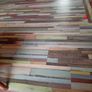 vintage sewing box/ foot stool. Image 3