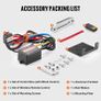 Electric Winch ATV UTV 2041.2 kg Synthetic Rope Waterproof Remote Control Image 3