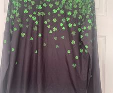 Made With Love Shamrock Print Long Sleeve Top - Size S - New