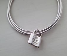 tiffany 3 bangle padlock bracelet