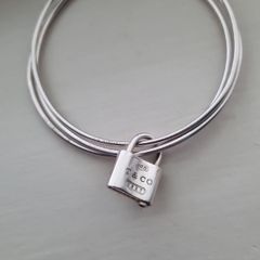 tiffany 3 bangle padlock bracelet