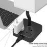 Bedside Table Lamp, Touch Control Nightstand Bedroom Lamp with USB C & USB A Charging Ports, 2 Way Outlets, Minimalist White Fabric LED Desk Night Light for Living Room Office (FREE POSTAGE) Image 5